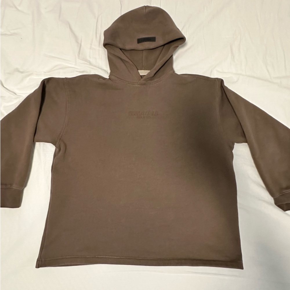 Fear of God Essentials Relaxed Hoodie Wood (XXS)- Used